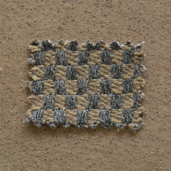 Tissu d'extérieur et de décoration "Artà Natura Cuadro" (gris foncé-beige chiné)