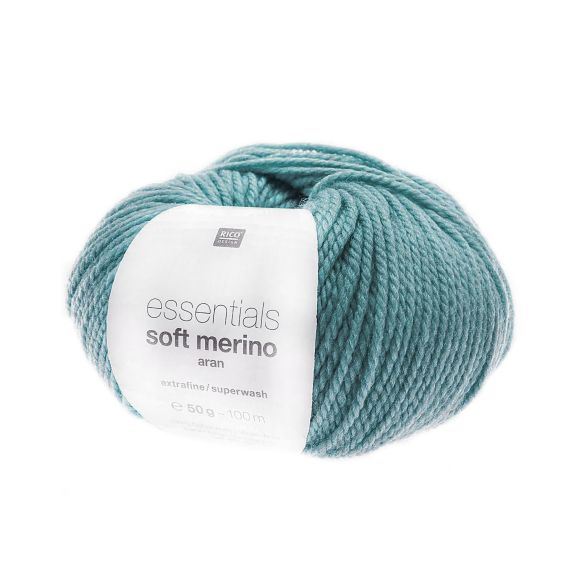 Merinowolle - Rico Essentials Soft Merino Aran (petrol)