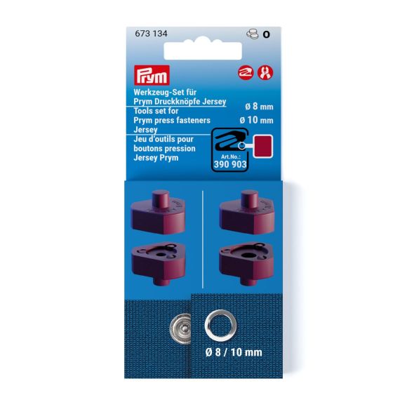 PRYM Werkzeugset für Druckknöpfe Jersey Ø 8/10 mm (bordeaux) 673134