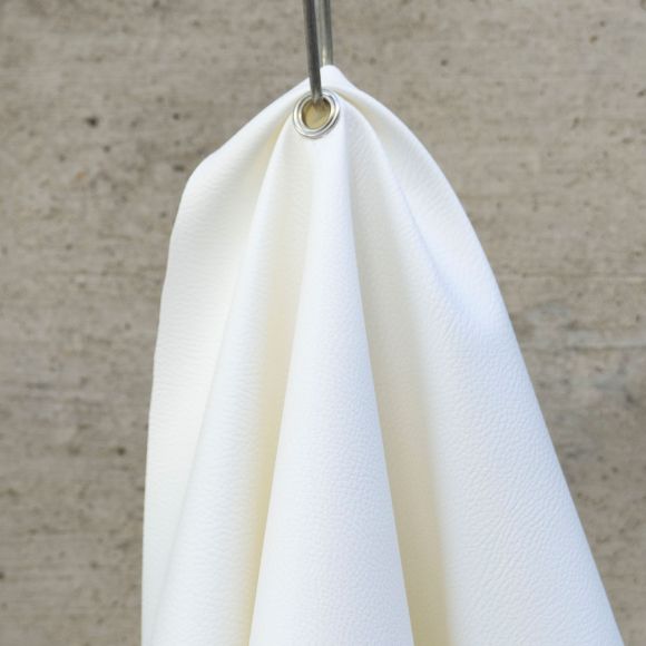 Tissu d'ameublement​/​décoration similicuir "Nappa Basic" (blanc)