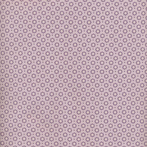 85 cm reste // AU Maison coton "Belle Fleur-Purple" (lilas clair-lilas)