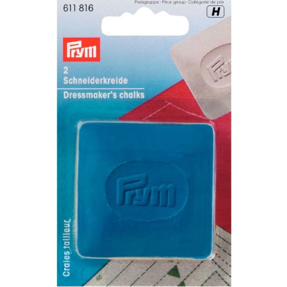 PRYM Schneiderkreide - Pack à 2 Sück (gelb/blau) 611816