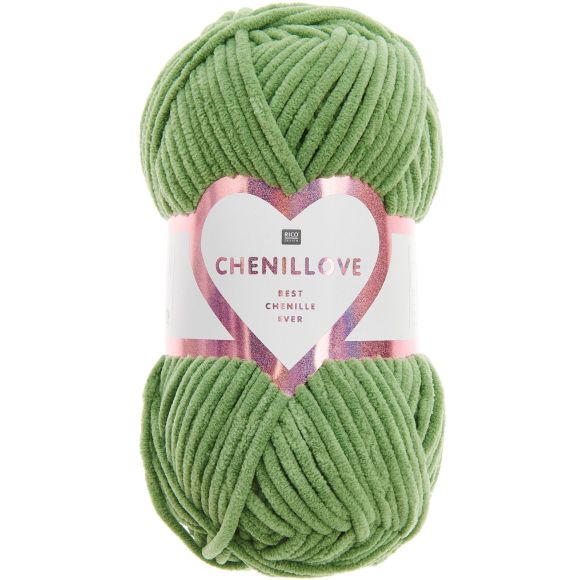 Chenille-Wolle - Rico Creative Chenillove (grün)