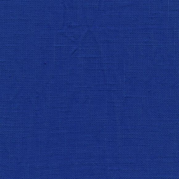 AU Maison Leinenstoff beschichtet "Coated Linen-Cobalt Blue" (kobaltblau)