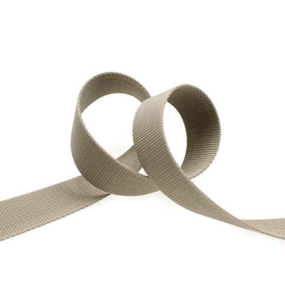 Gurtband Kunststoff "Uni" 20/30/50 mm - am Meter (beige)