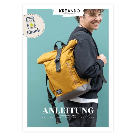 EBook - Nähanleitung mit Schnittmuster Rucksack "JOE" von KREANDO (deutsch)