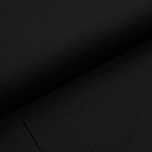 Coton - lavé uni "Trend" (noir)