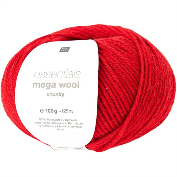 Wolle - Rico Essentials Mega Wool chunky (rot)