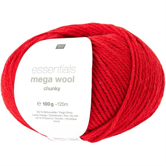 Laine - Rico Essentials Mega Wool chunky (rouge)