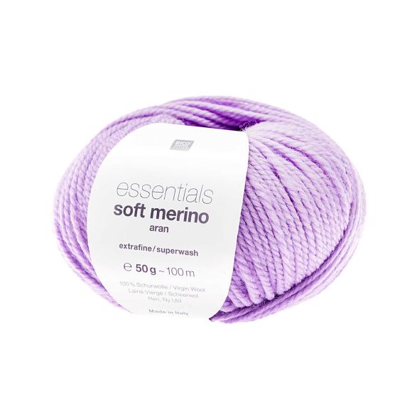 Merinowolle - Rico Essentials Soft Merino Aran (veilchen)