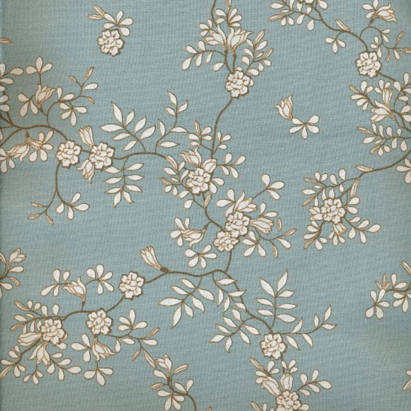 AU Maison Wachstuch "Nora-Ice Green" (eisgrün-offwhite)