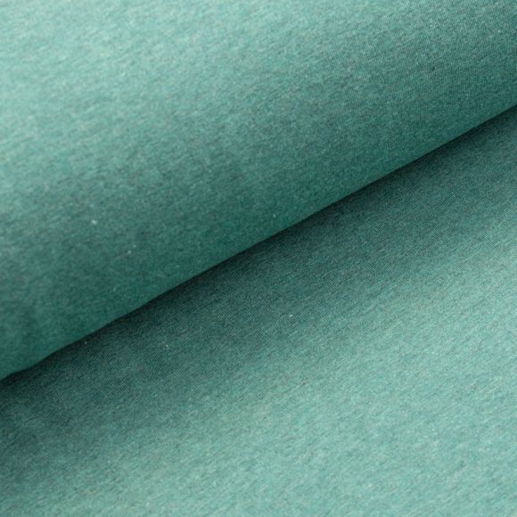 Sweat Baumwolle "Eike" (mint meliert) von SWAFING