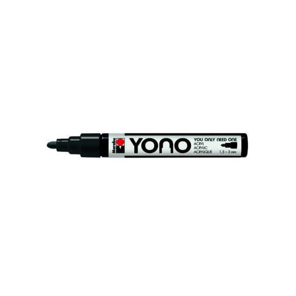 Marabu - feutre acrylique "YONO" 1.5 - 3 mm (079/gris foncé)