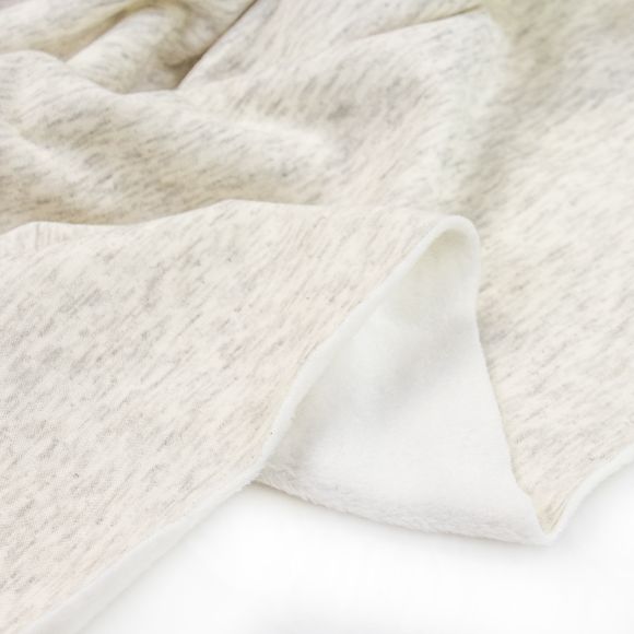 Alpenfleece "Mila" (creme/grau meliert) von SWAFING