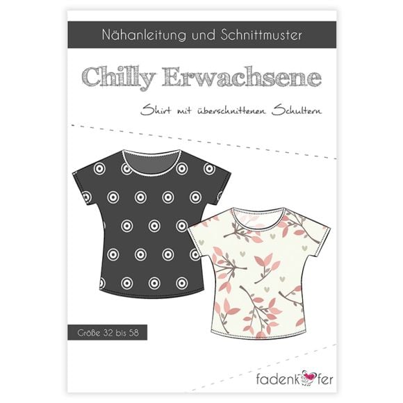 Schnittmuster - Damen T-Shirt "Chilly" Gr. 32-58 von fadenkäfer