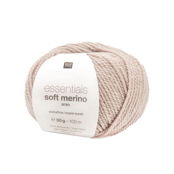 Merinowolle - Rico Essentials Soft Merino aran (camel melange)