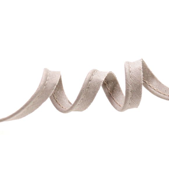 Paspelband Leinen "Uni" 10 mm (taupe)