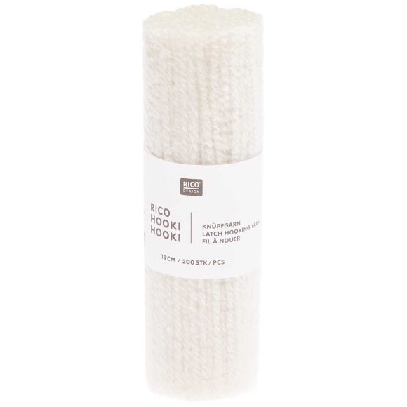 Knüpfgarn - Rico Hooki Hooki - 13 cm, 200 Stück (319/offwhite)