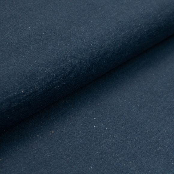 Tissu jean coton "Double Denim" (bleu foncé)