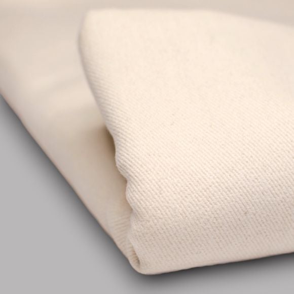 Twill Baumwolle "Tuck cotton Twill - raw" (rohweiss) von mind the MAKER