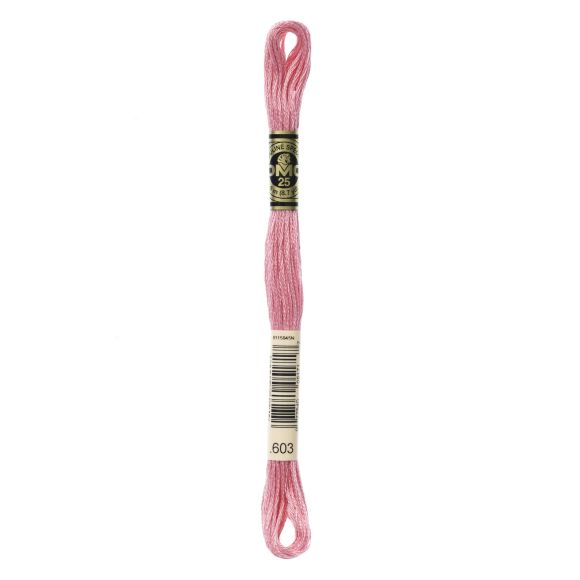 DMC Stickgarn "Mouliné Spécial®" Strang à 8 m - 6 fädig (603/rosa)