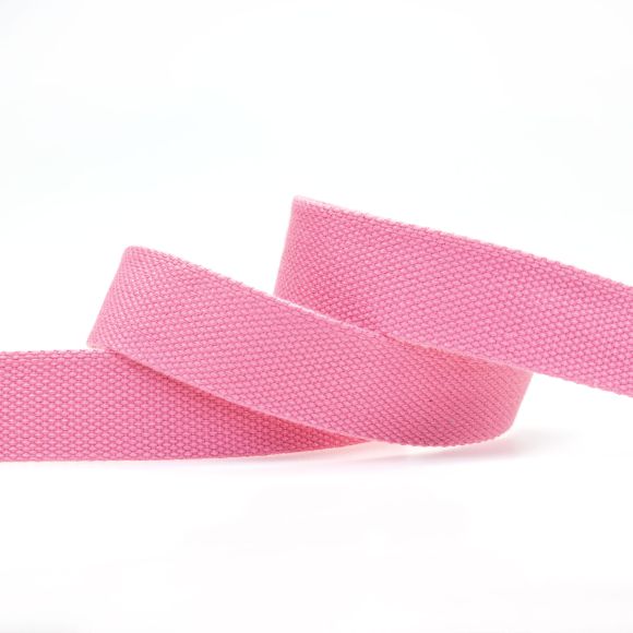 Sangle en coton "Solid" 30/40 mm (rose)