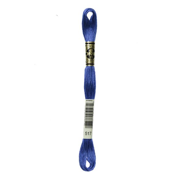 DMC Fil à broder "Mouliné Spécial®" écheveau de 8 m - à 6 brins (517/bleu)