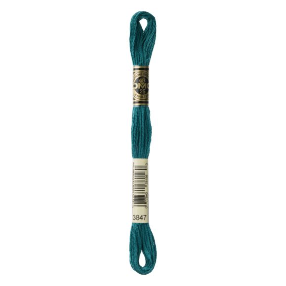 DMC Fil à broder "Mouliné Spécial®" écheveau de 8 m - à 6 brins (3847/turquoise)