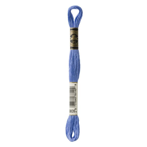 DMC Stickgarn "Mouliné Spécial®" Strang à 8 m - 6 fädig (3839/blau)