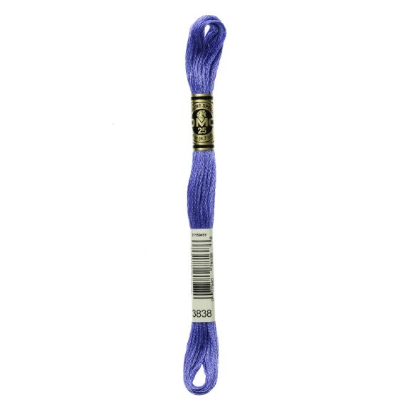 DMC Stickgarn "Mouliné Spécial®" Strang à 8 m - 6 fädig (3838/blau)