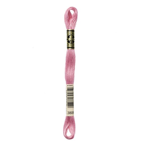 DMC Stickgarn "Mouliné Spécial®" Strang à 8 m - 6 fädig (3806/rosa)