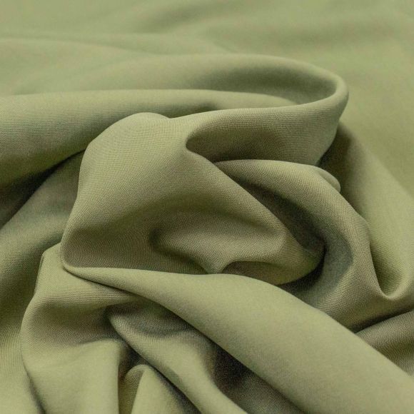 Popeline de viscose "Uni" (vert fougère)