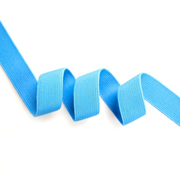 Ruban élastique 20 mm - au mètre (bleu clair)