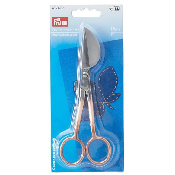 PRYM Ciseaux pour appliqués - 15 cm (or rose) 610570