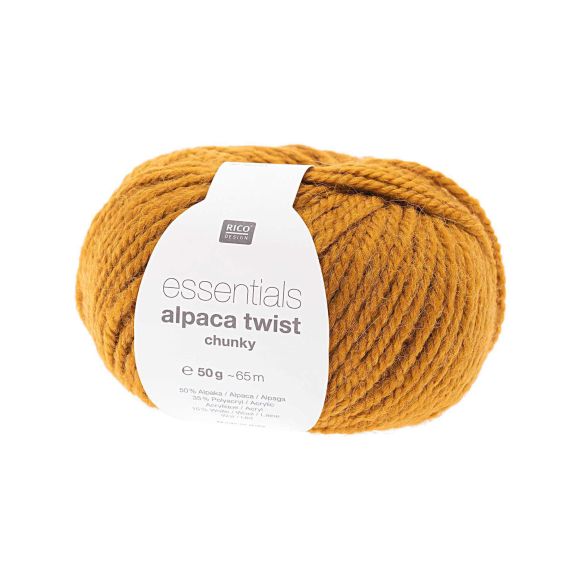 Laine d'alpaga - Rico Essentials Alpaca Twist Chunky (caramel)