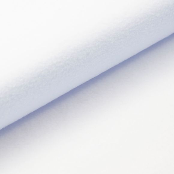 Tissu polaire - antipilling "Fleece" (blanc)