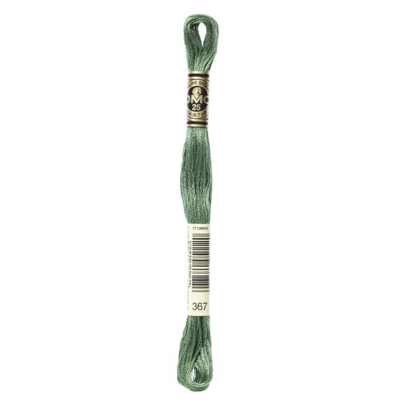 DMC Fil à broder "Mouliné Spécial®" écheveau de 8 m - à 6 brins (367/vert)