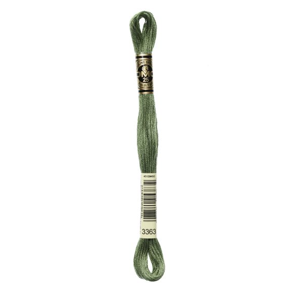 DMC Fil à broder "Mouliné Spécial®" écheveau de 8 m - à 6 brins (3363/vert)