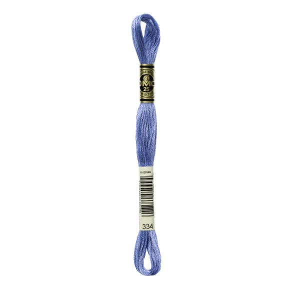 DMC Fil à broder "Mouliné Spécial®" écheveau de 8 m - à 6 brins (334/bleu)