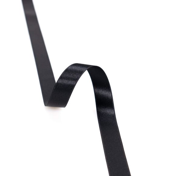 Dekoband "Satin" 6/16 mm (schwarz)
