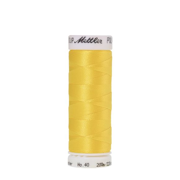 Mettler Fil à broder et quilter brillant "Poly Sheen" - bobine de 200 m (0310/yellow)