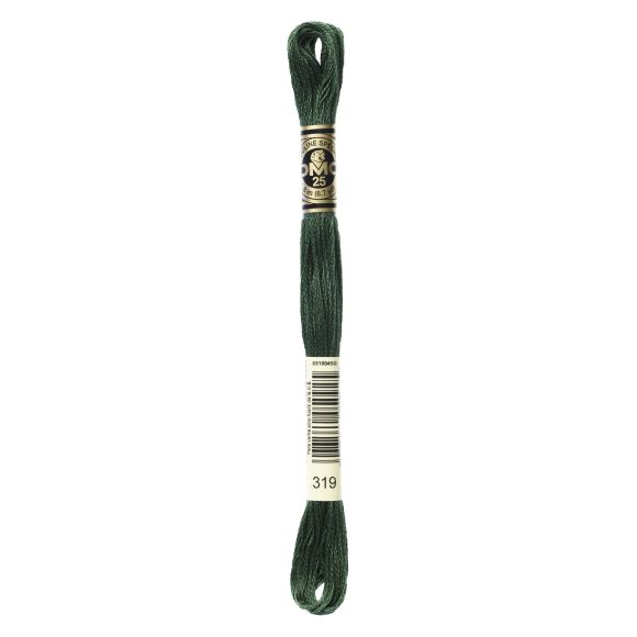 DMC Fil à broder "Mouliné Spécial®" écheveau de 8 m - à 6 brins (319/vert)
