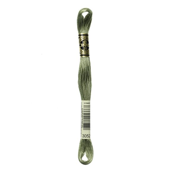 DMC Fil à broder "Mouliné Spécial®" écheveau de 8 m - à 6 brins (3052/vert)