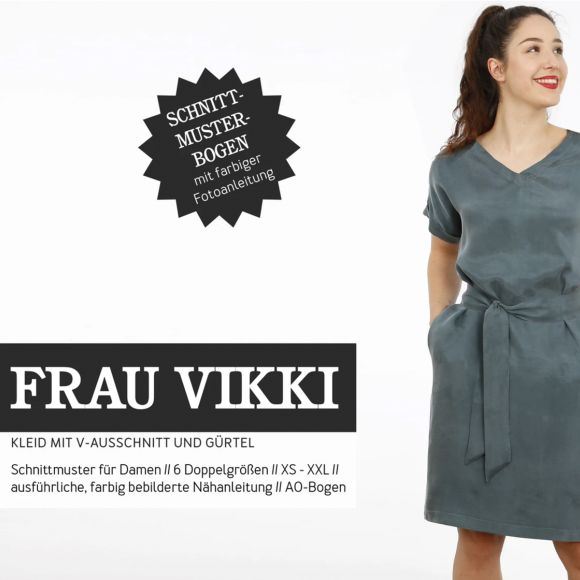 Schnittmuster - Damen Kleid "Frau Vikki" (Gr. XS-XXL) von STUDIO SCHNITTREIF
