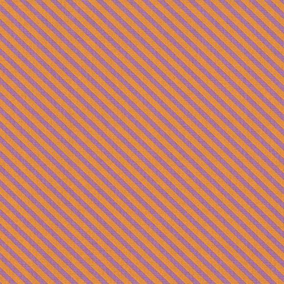 AU Maison Baumwolle "Diagonal Stripe-Orange" (orange/lila)