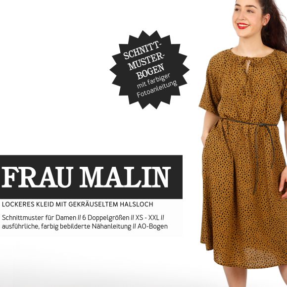 Schnittmuster - Damen Kleid "Frau Malin" (Gr. XS-XXL) von STUDIO SCHNITTREIF
