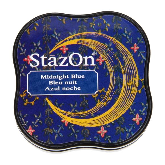 Stempelkissen - midi "StazOn - Permanent" (62/midnight blue) von Tsukineko
