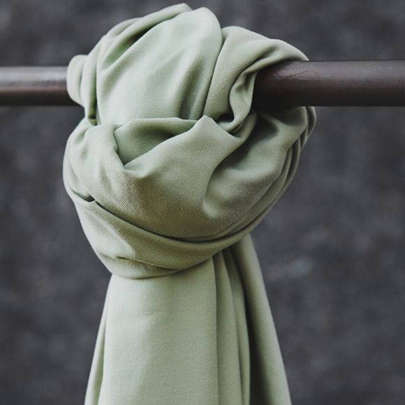 Tencel "Smooth Drape Twill - soft mint" (pastellgrün) von meetMILK