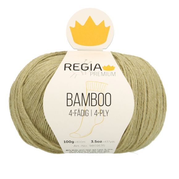 Wolle - Sockengarn “Regia Premium Bamboo” (gras green) von Schachenmayr