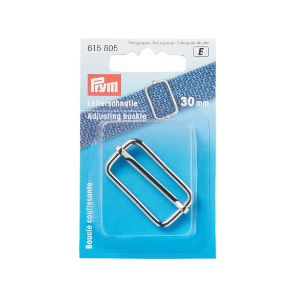 PRYM Boucle de réglage "métal" - 30 mm (argenté) 615805